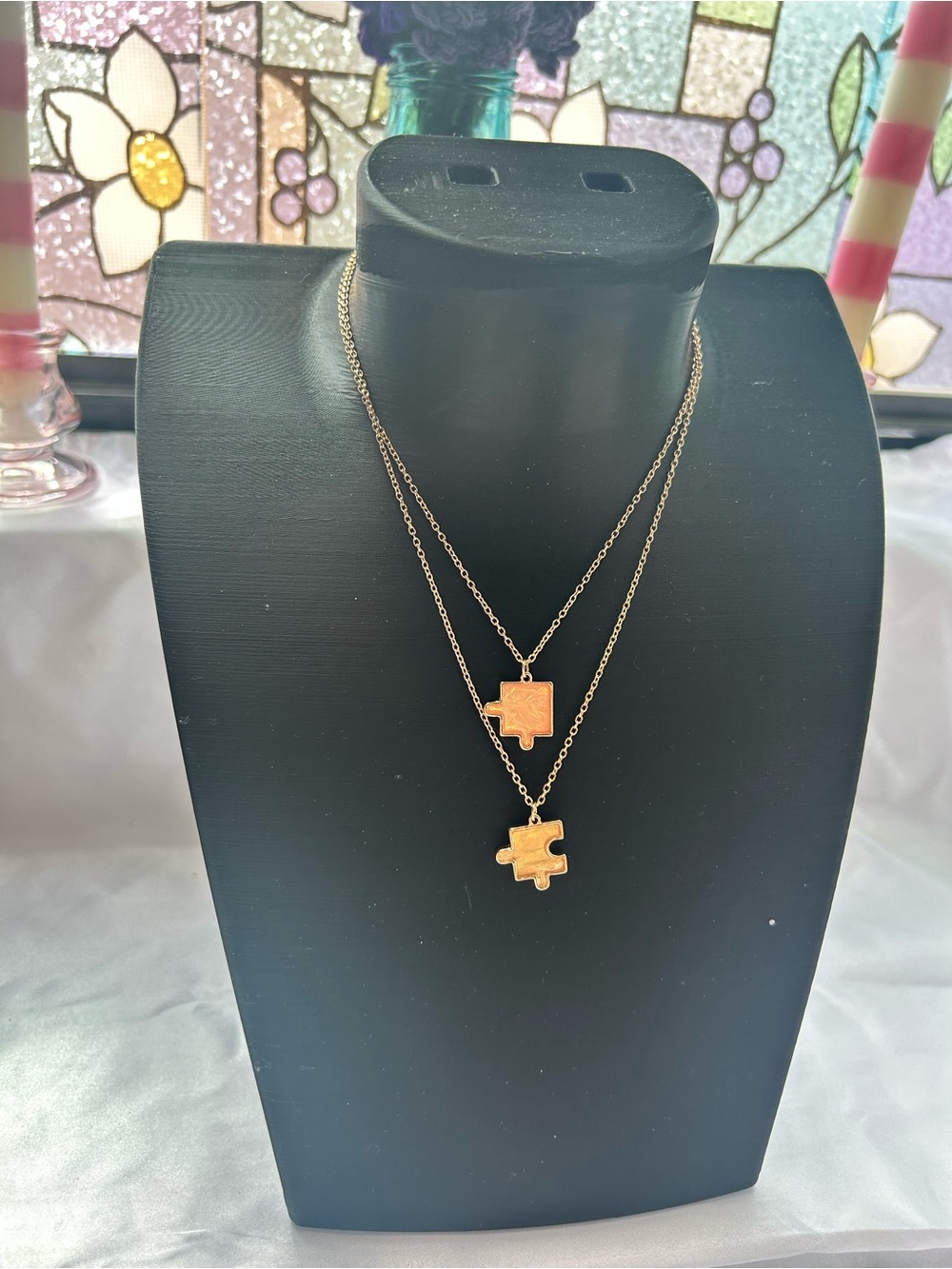 Claires Best Friends Puzzle Pendant Necklace Ser